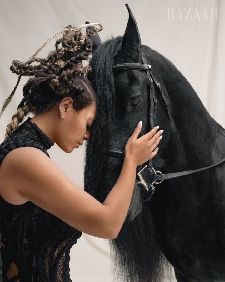 Beyoncé para Harper's Bazaar; setembro 2021 (Foto: Divulgação)