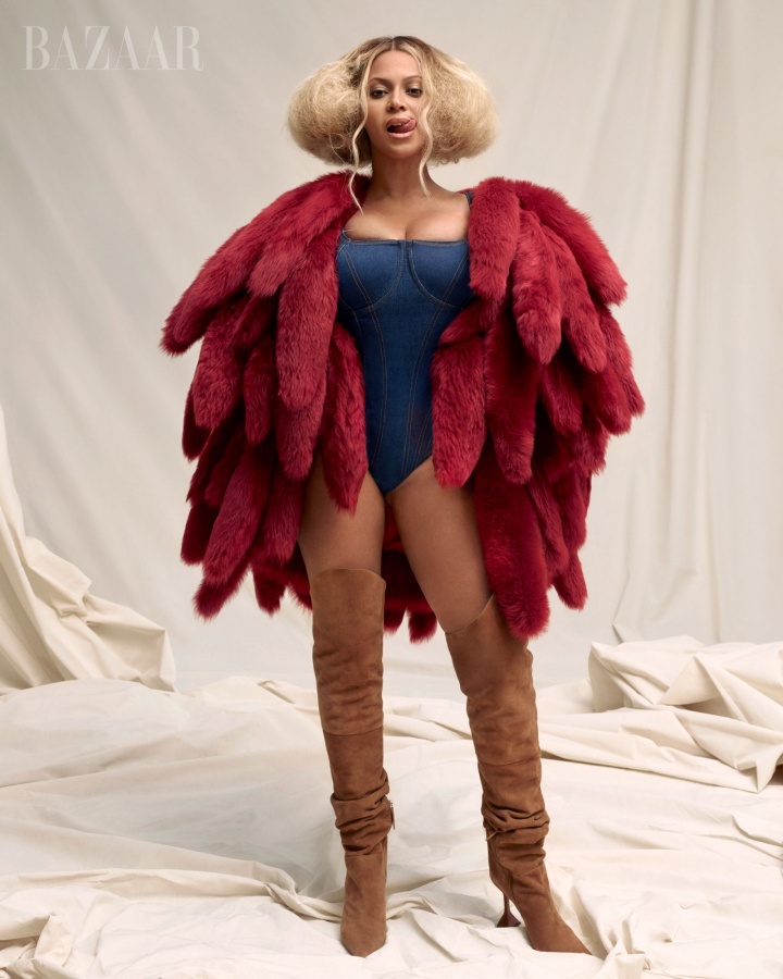 Beyoncé para Harper's Bazaar; setembro 2021 (Foto: Divulgação)